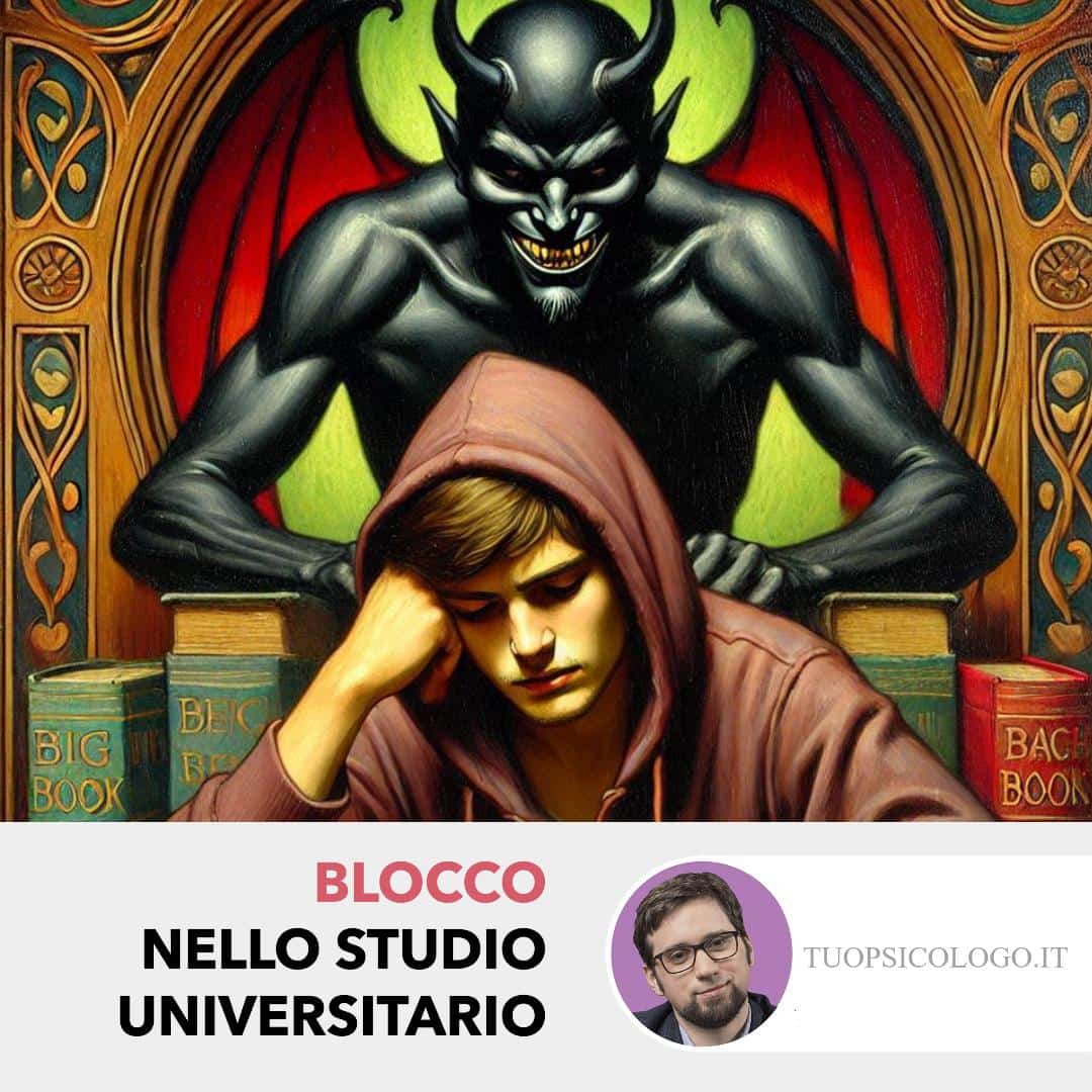 Psicoterapia per un blocco nello studio universitario