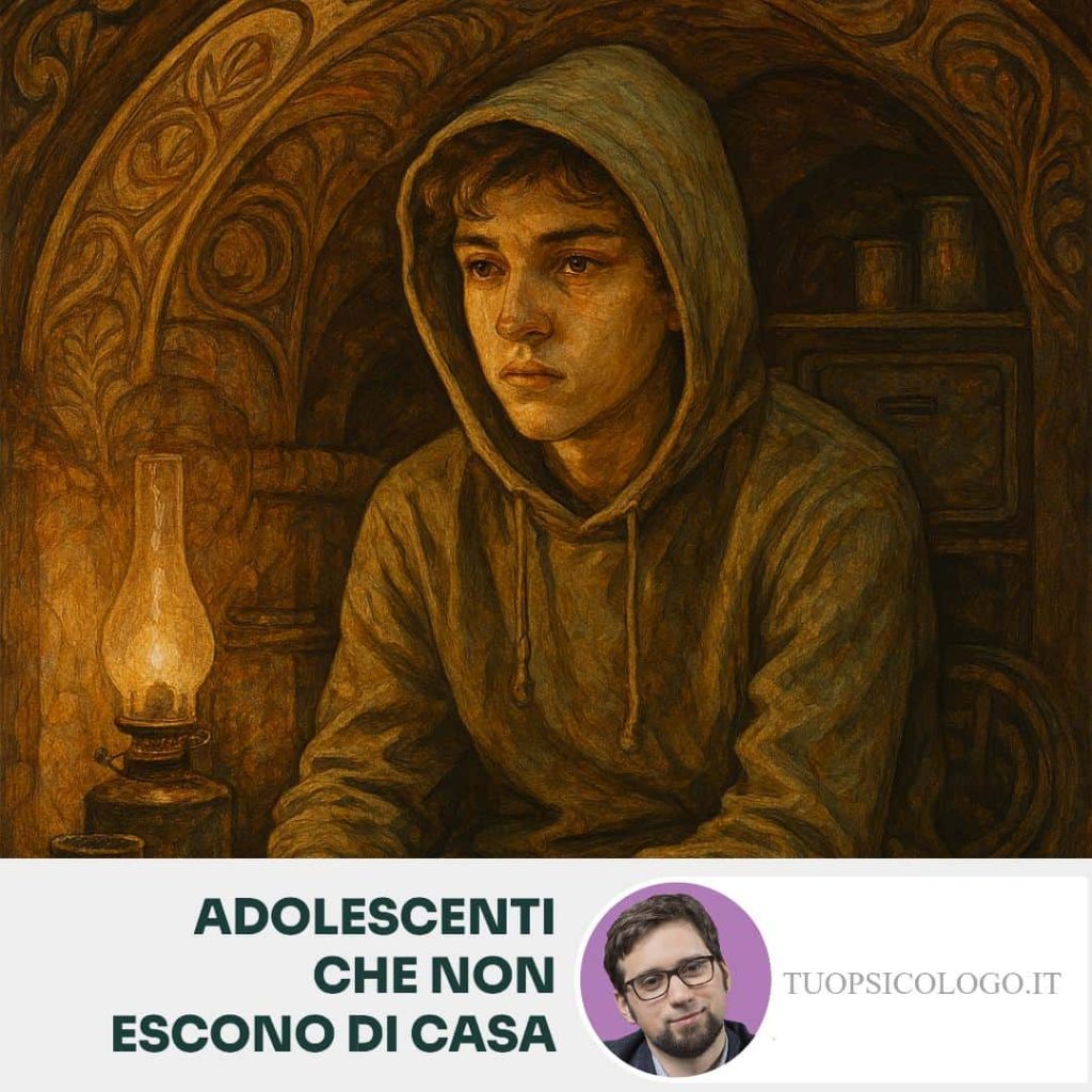 Adolescenti che non vogliono uscire di casa
